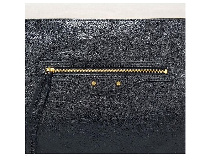 Balenciaga Pochette Classic Motor avec accents dorés Noir - vue 3