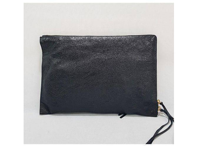 Balenciaga Pochette Classic Motor avec accents dorés Noir - vue 5