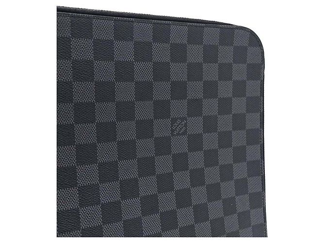 Louis Vuitton Clutch Graphite GM Blu - vista 6