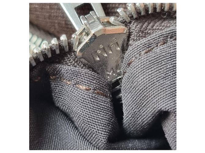 Hermès Valigetta Officier Buena Ventura MM Toile Marrone - vista 18