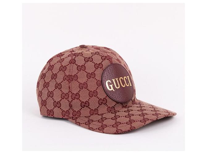 Gucci GG Canvas Logo Baseball Cap Rot - Ansicht 3