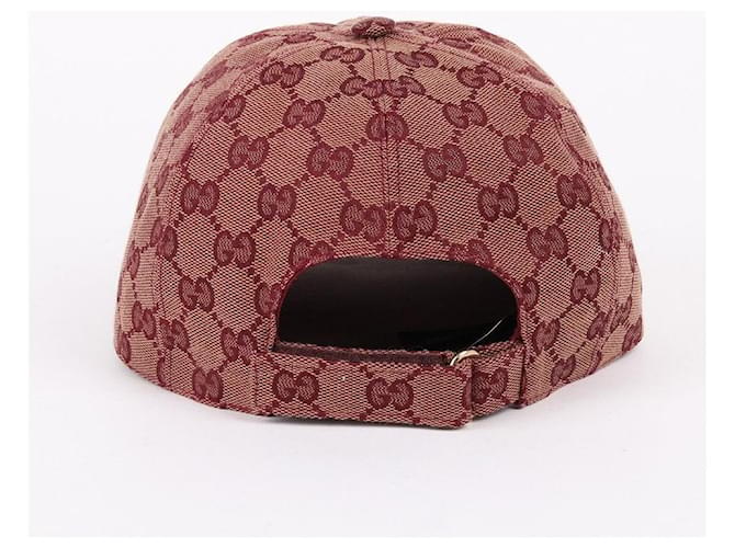 Gucci GG Canvas Logo Baseball Cap Rot - Ansicht 4