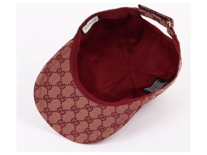 Gucci GG Canvas Logo Baseball Cap Rot - Ansicht 6