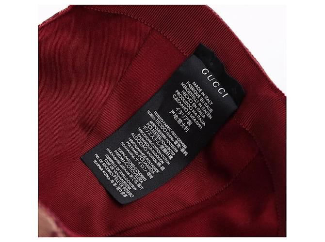 Gucci GG Canvas Logo Baseball Cap Rot - Ansicht 8