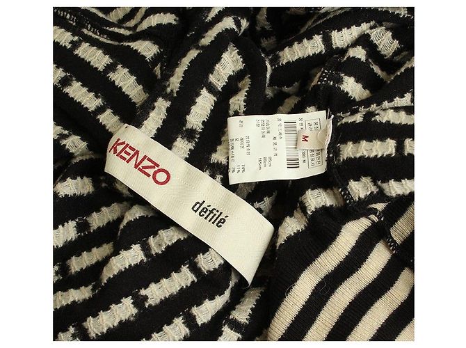 Kenzo Langes Strickoberteil Depile Droplet Schwarz - Ansicht 3