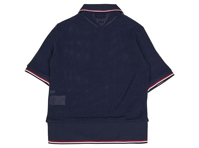 Thom Browne Strickware mit Kurzarm und Kragen für Damen Schwarz - Ansicht 4