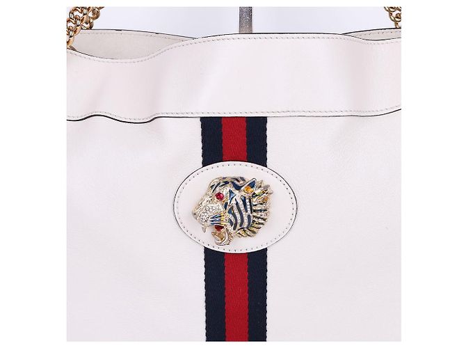 Gucci Borsa a tracolla bianca Laza Tiger Head Bianco - vista 3