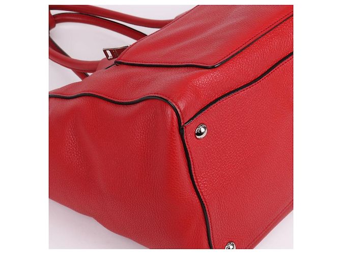 Prada Vitelio Phoenix Medium Tote und Schultertasche Rot - Ansicht 10