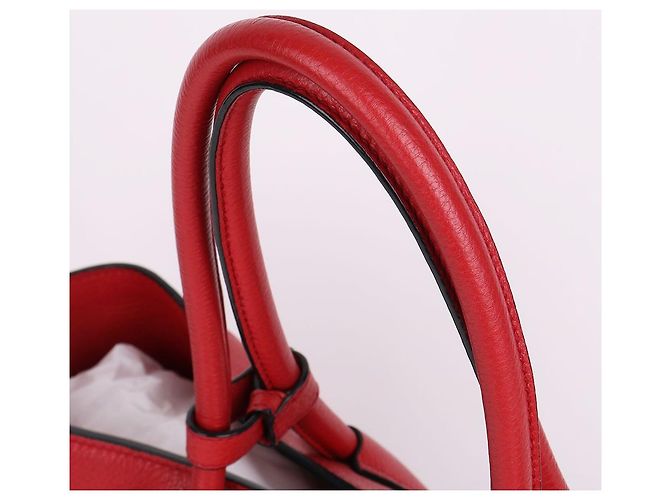 Prada Vitelio Phoenix Medium Tote und Schultertasche Rot - Ansicht 7