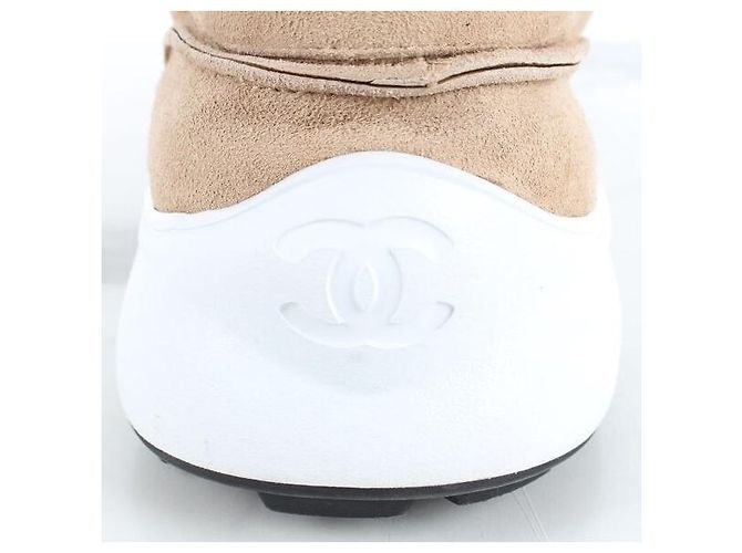 Chanel Sneakers in scamosciato marrone - vista 7