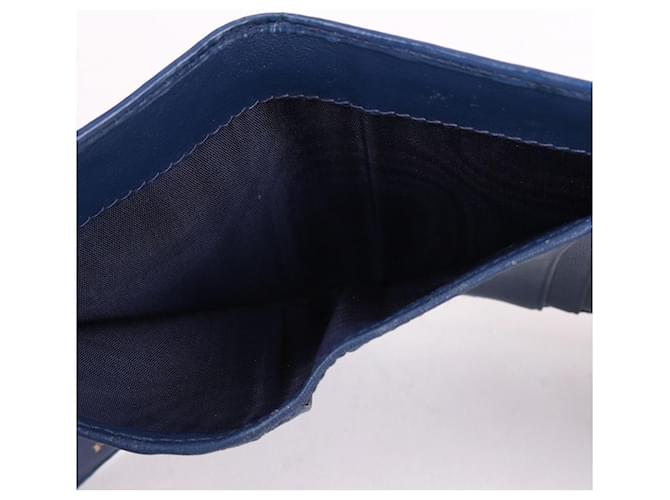 Prada Vitello Move Blue Klappbörse Blau - Ansicht 11