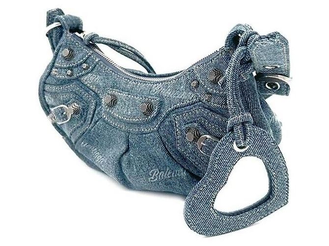 Balenciaga Luca Gole Denim XS Blu - vista 2