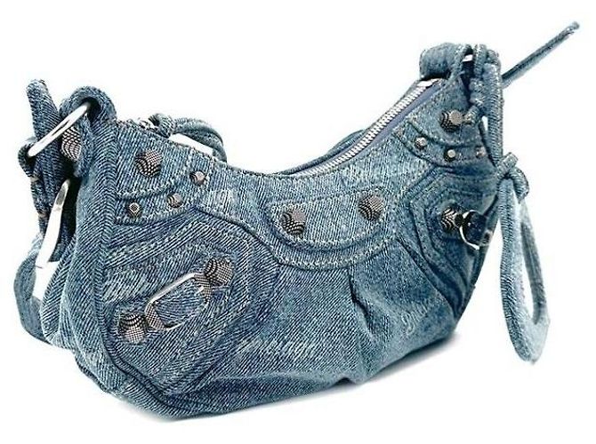 Balenciaga Luca Gole Denim XS Blu - vista 3