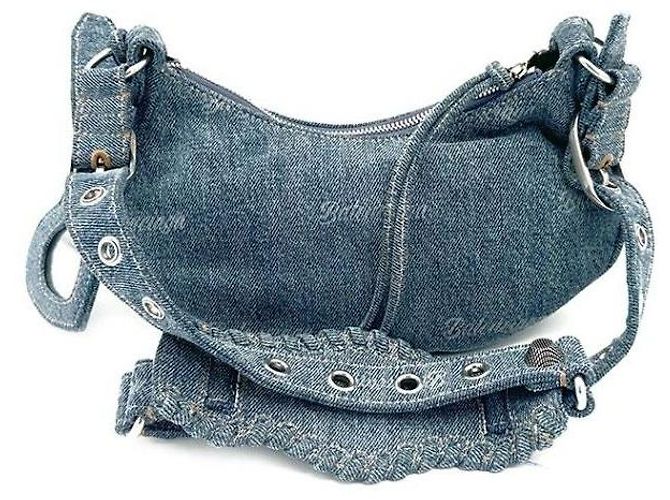 Balenciaga Luca Gole Denim XS Blu - vista 4