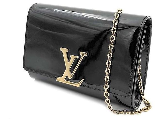 Louis Vuitton Sac bandoulière Vernis Louise Noir - vue 2