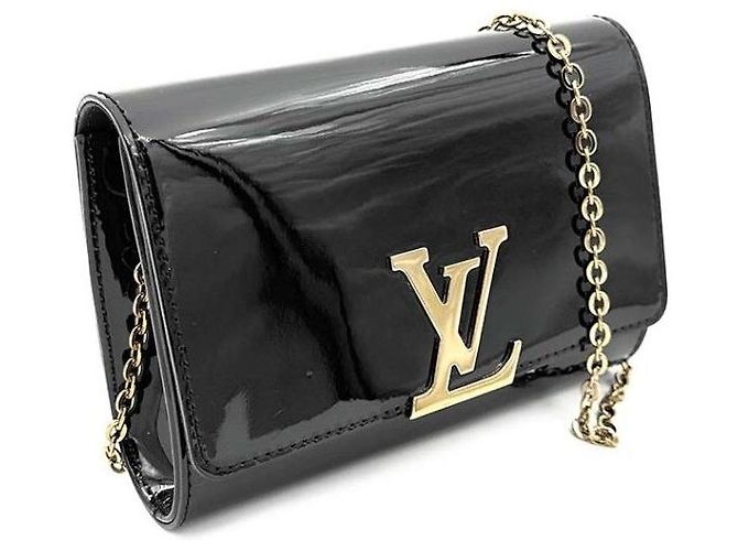 Louis Vuitton Sac bandoulière Vernis Louise Noir - vue 3