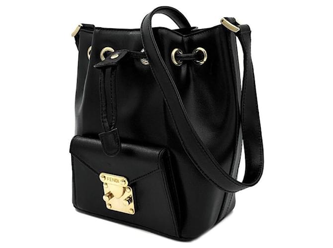 Fendi Borsa a secchiello in pelle Nero - vista 2