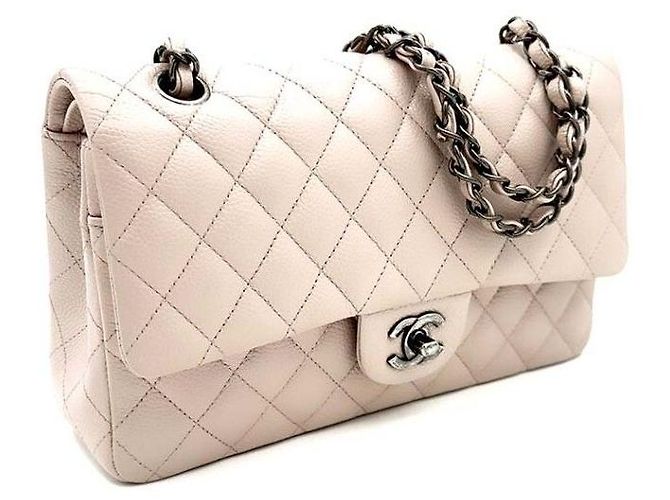 Chanel Classic Caviar Medium Rosa - vista 3