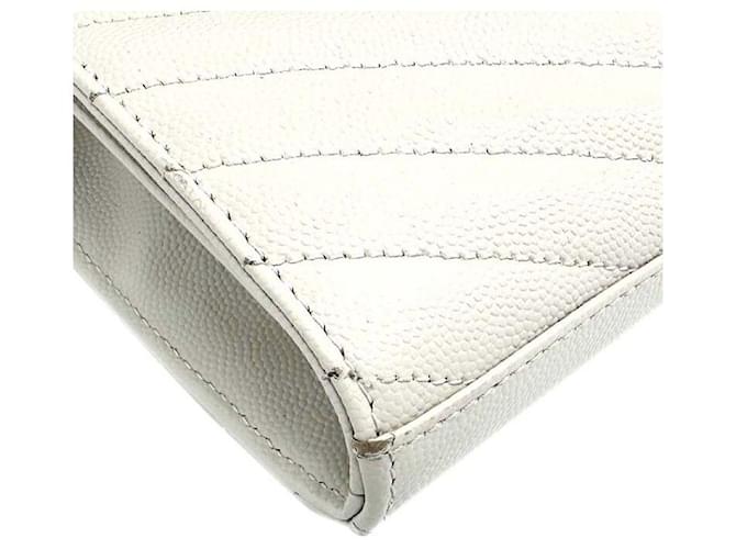 Saint Laurent Borsa a tracolla con catena Monogram Bianco - vista 6