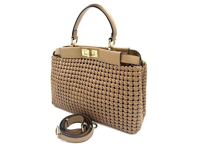 Fendi Interlace Peekaboo Medium Braun - Ansicht 2