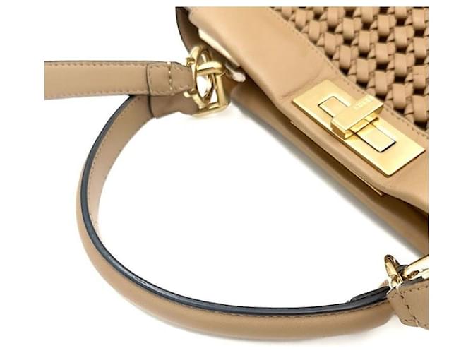Fendi Interlace Peekaboo Medium Braun - Ansicht 6