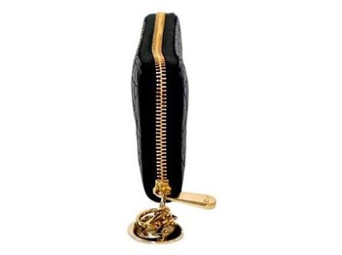 Dior Portafoglio lungo Cannage nero - vista 2