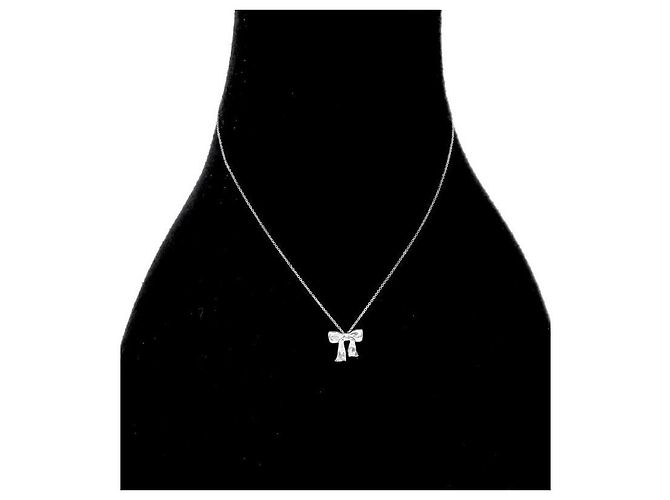 Tiffany & Co Collana in argento con nastro - vista 5