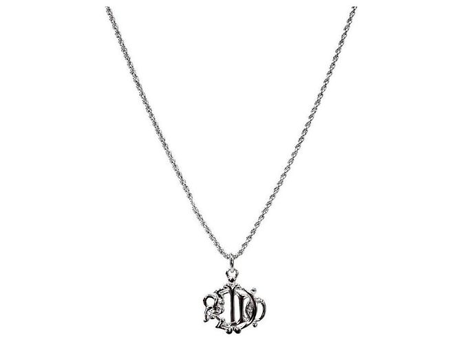 Dior Collana in argento con logo emblema - vista 2