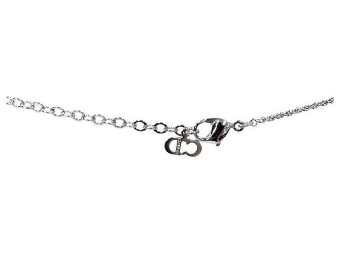 Dior Collana in argento con logo emblema - vista 4