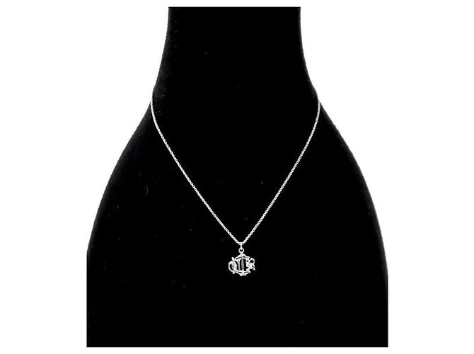 Dior Collana in argento con logo emblema - vista 5