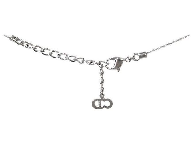 Dior Vertikales CD Silber-Halskette - Ansicht 4