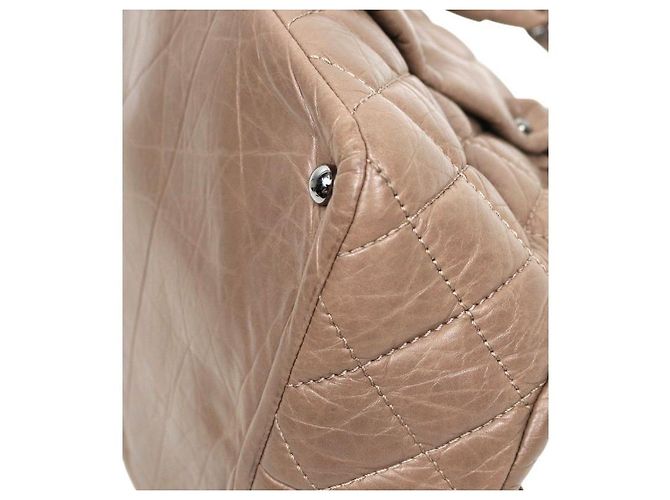 Chanel Borsa Tote trapuntata CC marrone - vista 10