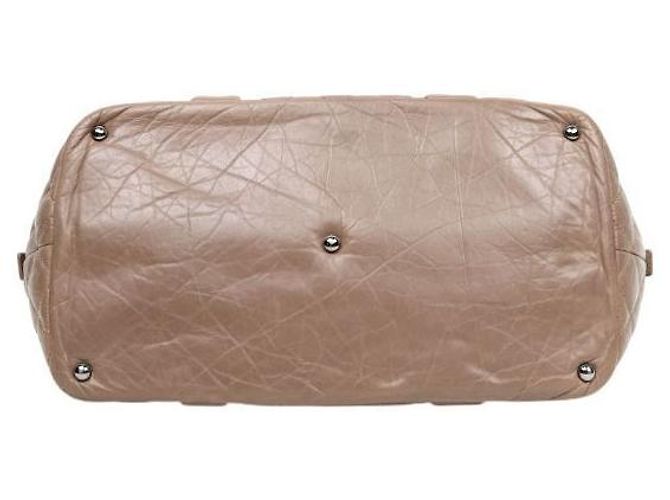 Chanel Borsa Tote trapuntata CC marrone - vista 4
