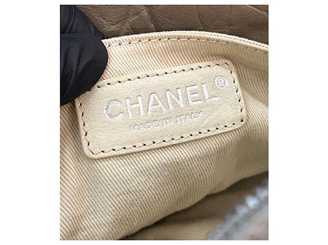 Chanel Borsa Tote trapuntata CC marrone - vista 5