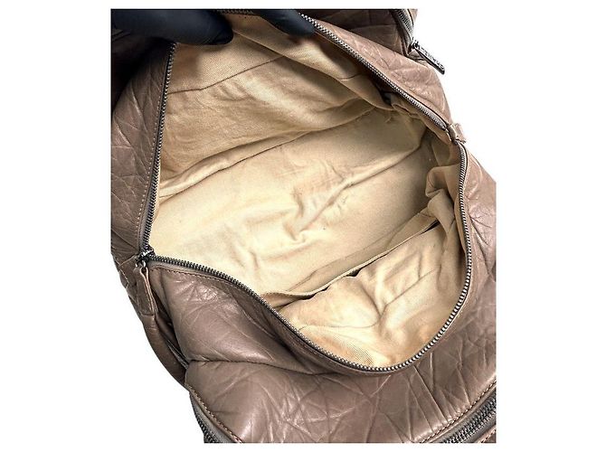 Chanel Borsa Tote trapuntata CC marrone - vista 6