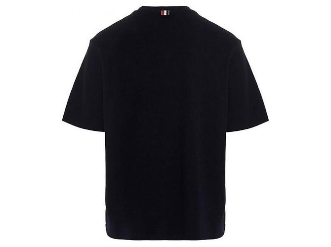 Thom Browne Camiseta oversized de algodón con bolsillo - vista 4