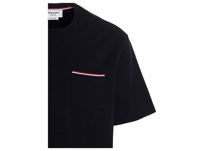 Thom Browne Camiseta oversized de algodón con bolsillo - vista 5