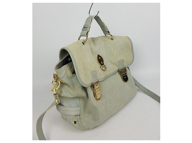 Mulberry Borsa Tilly in denim azzurro chiaro Blu - vista 2