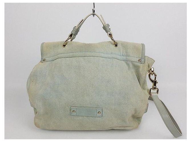 Mulberry Borsa Tilly in denim azzurro chiaro Blu - vista 5