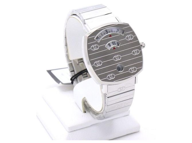 Gucci GRIP Metall-Quarz-Uhr für Unisex Braun - Ansicht 3