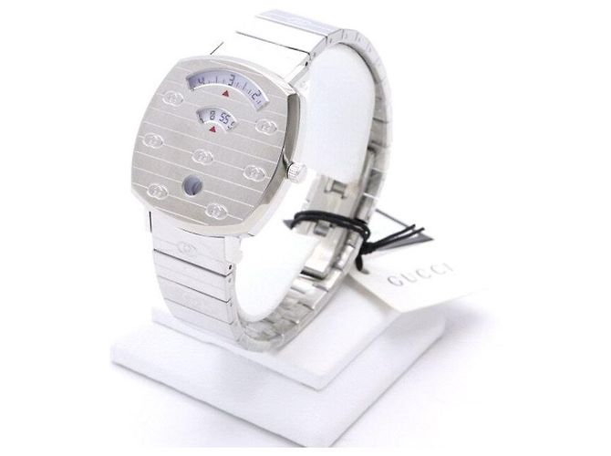 Gucci GRIP Metall-Quarz-Uhr für Unisex Braun - Ansicht 4