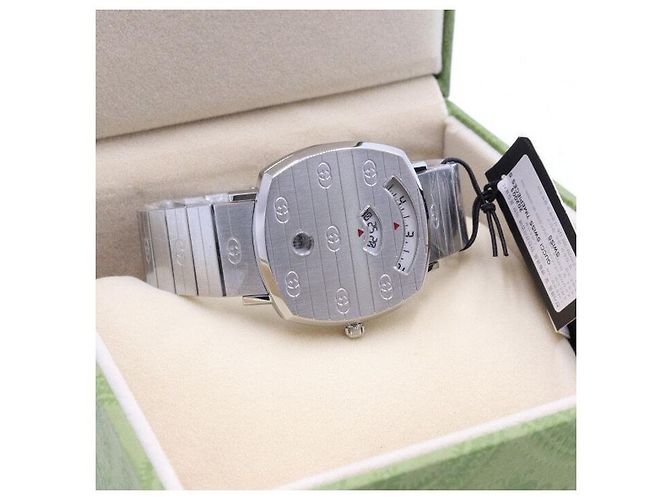 Gucci GRIP Metall-Quarz-Uhr für Unisex Braun - Ansicht 6