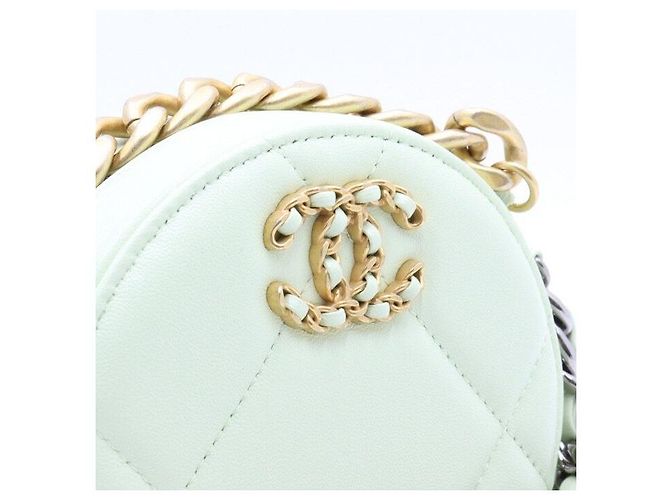 Chanel Borsa a Spalla Rotonda Tambourine e Borsa a Tracolla Verde - vista 5