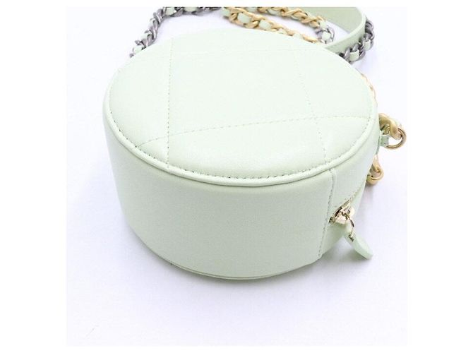 Chanel Borsa a Spalla Rotonda Tambourine e Borsa a Tracolla Verde - vista 6