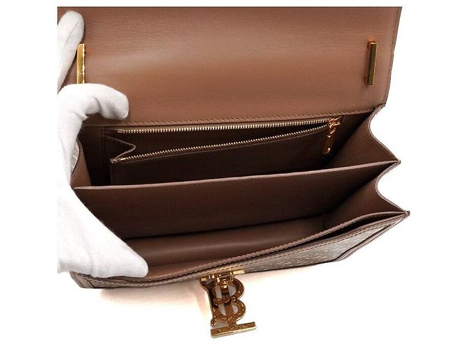 Burberry Borsa a Spalla e Crossbody Monogram TB - vista 6
