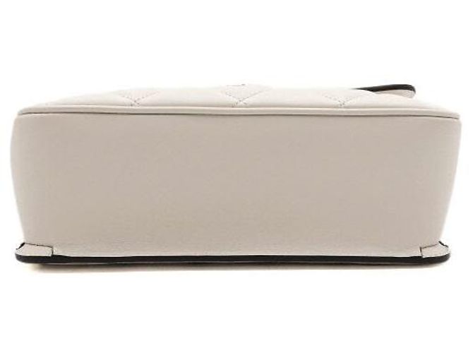 Gucci Piccola borsa a tracolla e borsa crossbody in pelle Deco Bianco - vista 7