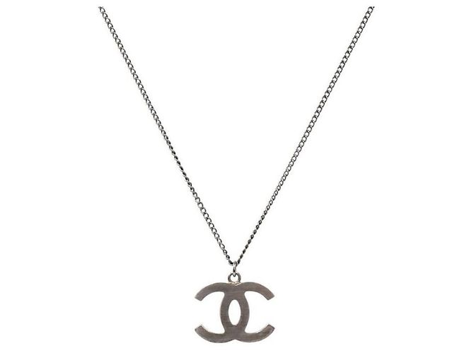Chanel Collana Cubic CC Argento - vista 2