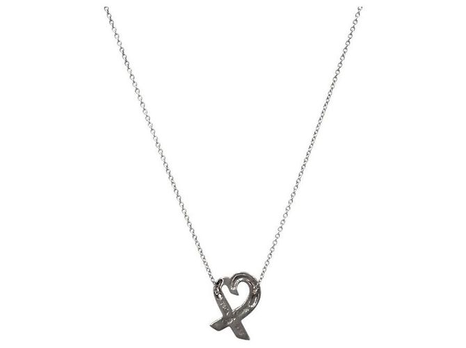 Tiffany & Co Loving Heart Silver Necklace - view 2