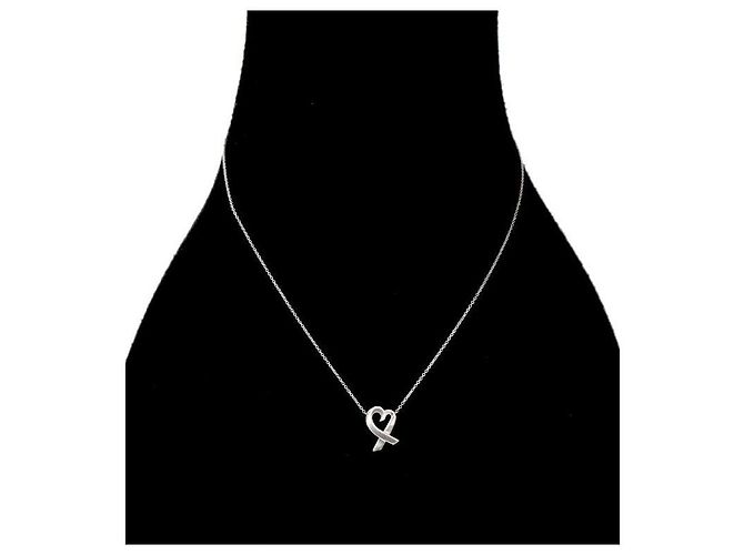 Tiffany & Co Loving Heart Silver Necklace - view 5