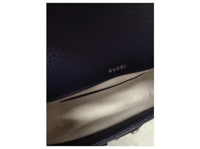 Horsebit 1955 Gucci Mini borsa a tracolla GG Supreme Horsebit blu e beige - vista 5